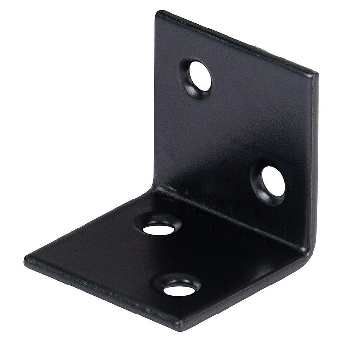 Alberts Conector en ángulo (L x An x Al: 30 x 30 x 30 mm, Revestido, Negro) | BAUHAUS