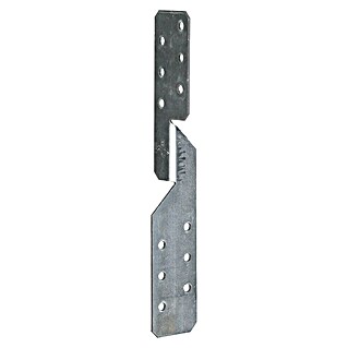 Alberts Escuadra asimétrica (L x An x Al: 33 x 33 x 210 mm, Zincado, Por ambos lados)
