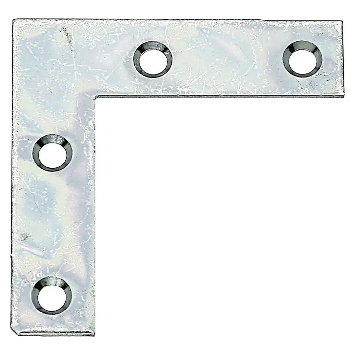 Alberts Escuadra esquinera - L x An x Al: 40 x 10 x 40 mm, Zinc - Escuadra angular de metal con cuatro agujeros. El elemento metálico proporciona una conexión estable para varias construcciones.