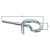 Alberts Sujeción para columpios (Largo: 160 mm, Acero, Zincado, Capacidad de carga: 200 kg) | BAUHAUS