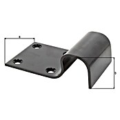 Alberts Tope de cierre Plus (An x Al: 90 x 50 mm, Negro) | BAUHAUS