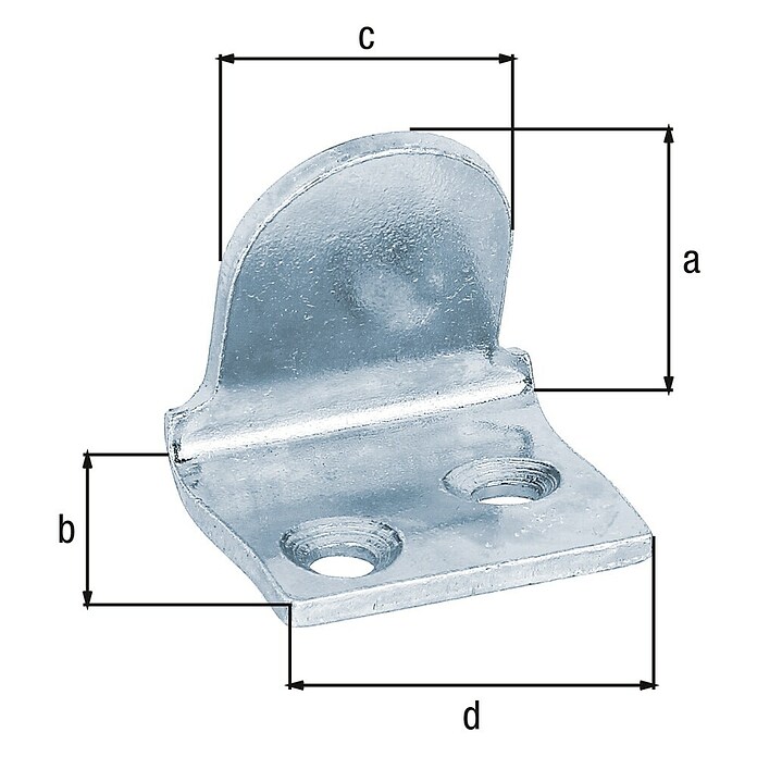 Alberts Tope de cierre (L x An x Al: 26 x 29 x 28 mm, Zincado) | BAUHAUS