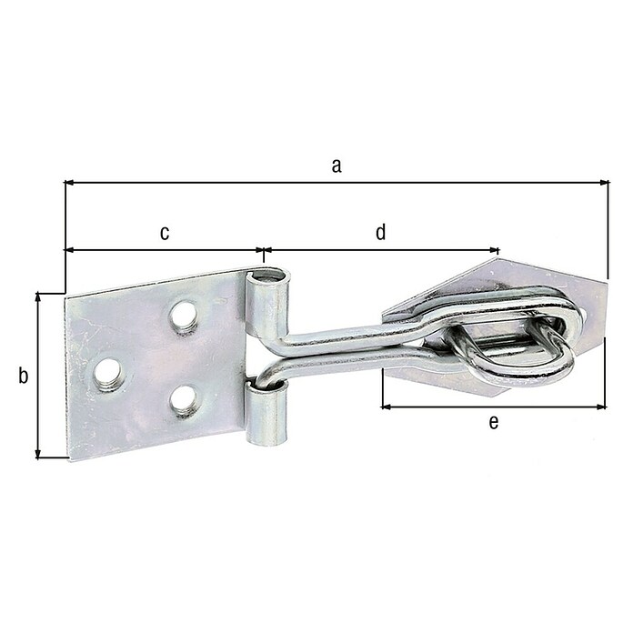 Alberts Pestillo (L x An: 93,5 x 31,5 mm, Zincado) | BAUHAUS