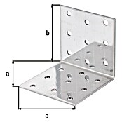 Alberts Escuadra con placa perforada (L x An x Al: 40 x 40 x 60 mm) | BAUHAUS
