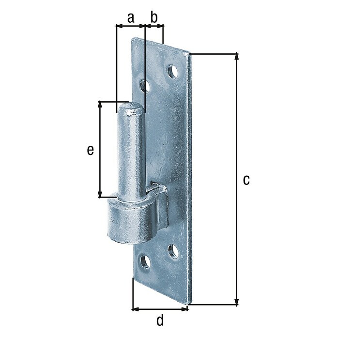 Alberts Gozne de puerta (Diámetro estribo: 14 mm, Diámetro de agujero: 7 mm) | BAUHAUS
