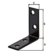 Alberts Escuadra de silla (L x An: 40 x 40 mm, Acero, Revestido, Espesor: 15 mm, Negro) | BAUHAUS