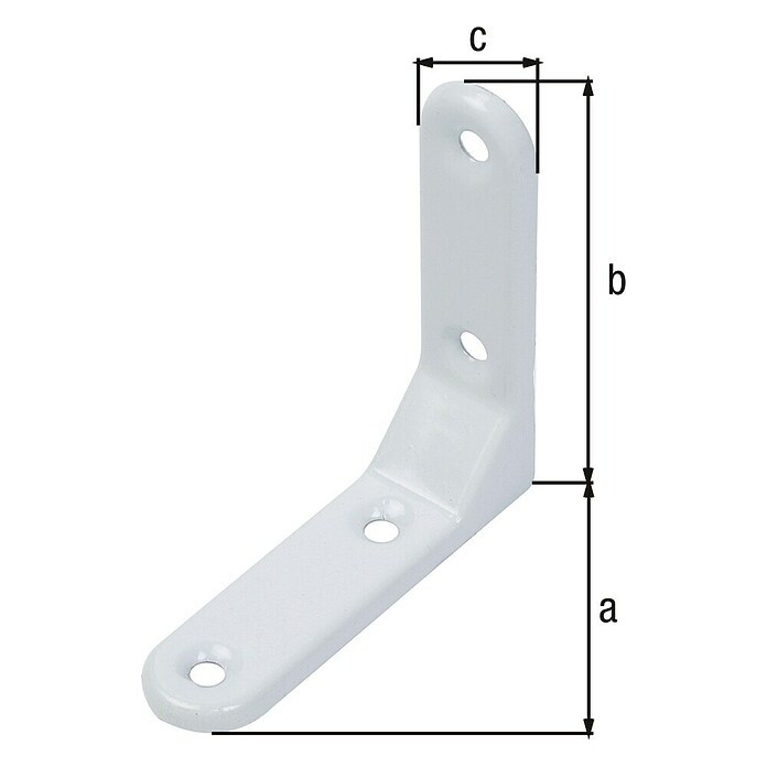 Alberts Escuadra de silla reforzada (L x An x Al: 75 x 75 x 20 mm) | BAUHAUS
