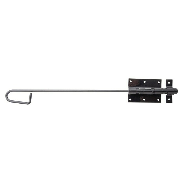 Alberts Pestillo deslizante tipo bayoneta (L x An: 400 x 67 mm, Negro, Zincado) | BAUHAUS