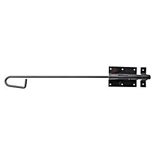 Alberts Pestillo deslizante tipo bayoneta (L x An: 400 x 67 mm, Negro, Zincado)