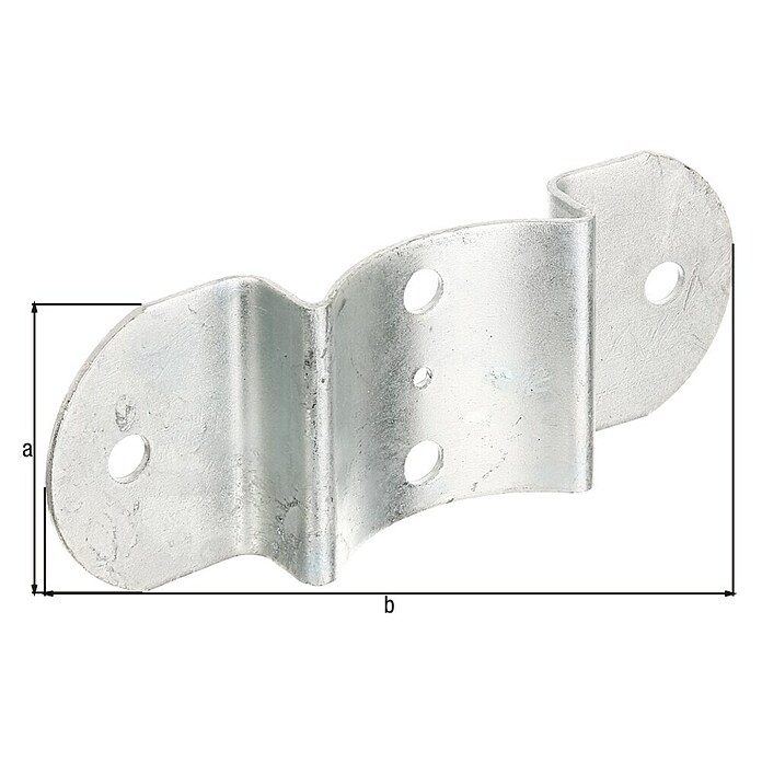 Alberts Soporte para vallas (Específico para: Postes y travesaños de cercados semicirculares de Ø100 mm) | BAUHAUS