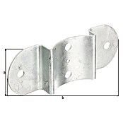 Alberts Soporte para vallas (Específico para: Postes y travesaños de cercados semicirculares de Ø100 mm) | BAUHAUS
