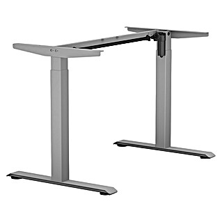Tischgestell 1M2S (Höhenverstellung: 700 cm - 1.170 cm, Traglast: 80 kg, Stahl, Weißaluminium)