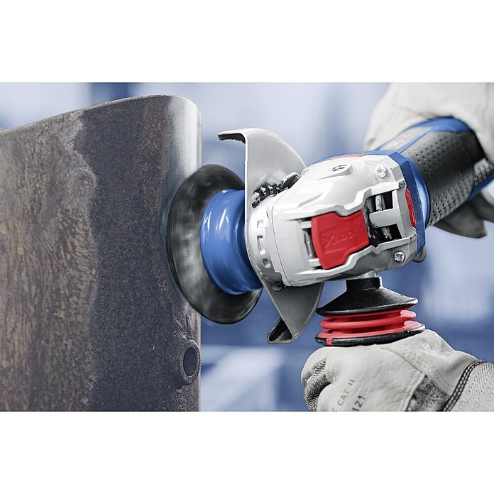Bosch Professional X-Lock Amoladora GWX 750-125 X-Lock (750 W, Diámetro disco: 125 mm, Número de revoluciones de marcha en vacío: 11.000 r.p.m.)