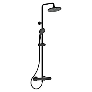 Ideal Standard Ceratherm Duschsystem T25 (Mit Thermostatarmatur, Höhe: 111,7 cm, Anzahl Strahlarten: 1 Stk., Schwarz)