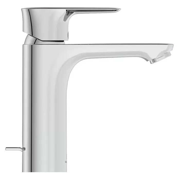 Ideal Standard Connect Air Waschtischarmatur - Höhe: 17,6 cm, Chrom, Glänzend - Verchromte Einhebel-Waschtischarmatur mit Zugstangen-Ablaufgarnitur.