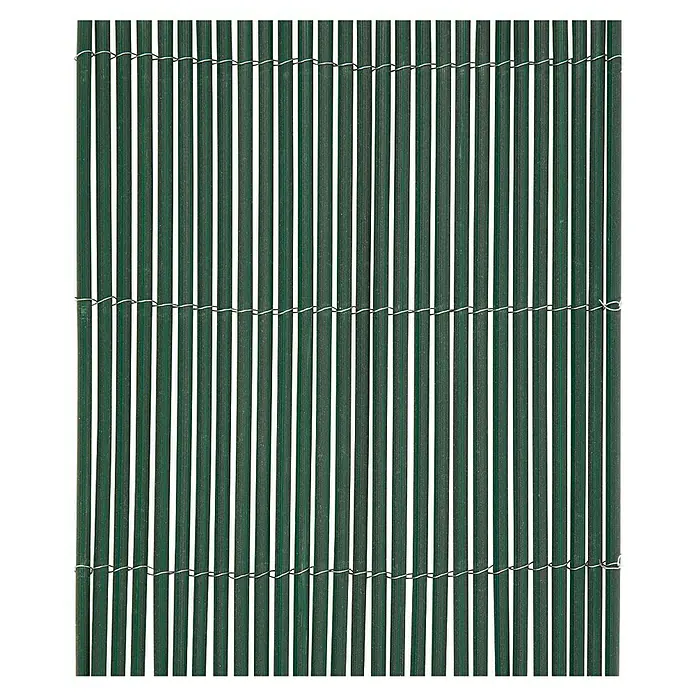 Nortene Ocultación de mimbre Fency Wick - L x Al: 3 x 1 m, Plástico, Verde - Valla de bambú verde con fijación de alambre metálico. Ideal como pantalla de privacidad o decoración para jardín y terraza.