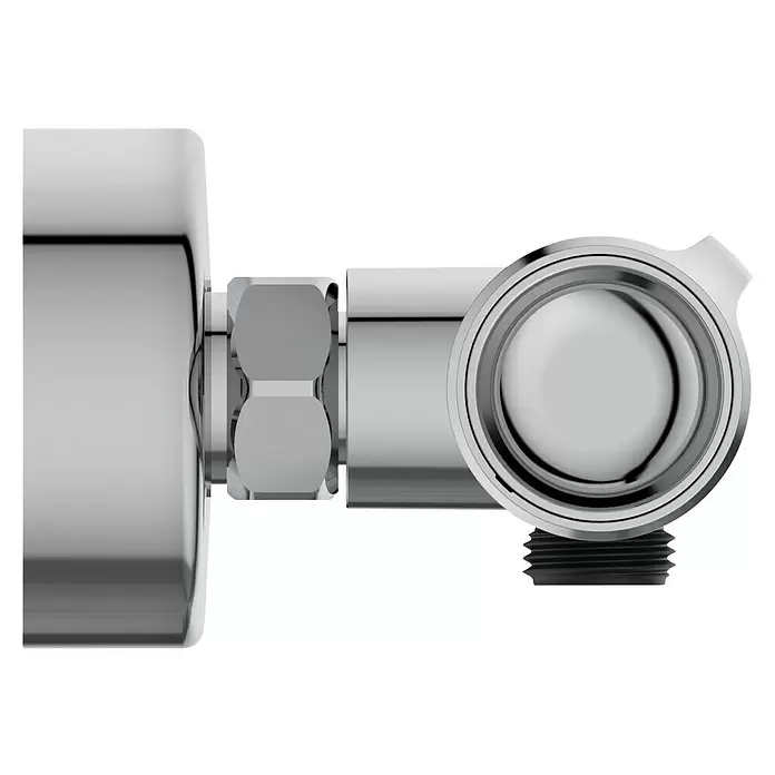 Ideal Standard Ceratherm Brausethermostat T50 - Chrom - Verchromtes Sanitärfitting mit Sechskantanschluss und Gewindeausgang.