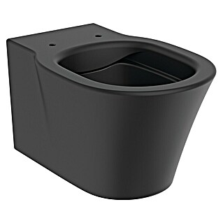 Ideal Standard Connect Air Wand-WC (Spülrandlos, Ohne Spezialglasur, Spülform: Tief, WC Abgang: Waagerecht, Schwarz)