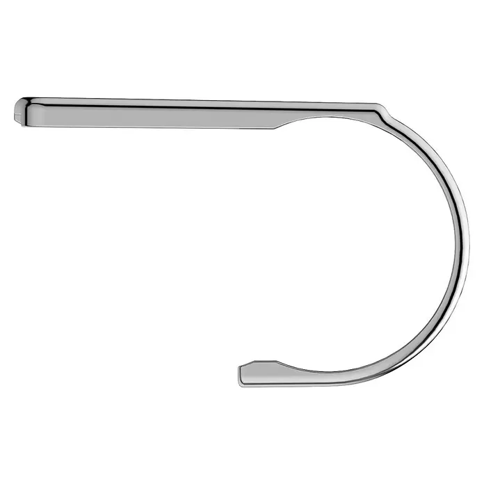 Ideal Standard Ceratherm Ablage T - Passend für: Ideal Standard Ceratherm T Aufputz-Brausethermostate - Silberner metallischer C-förmiger Rahmen mit glatter Oberfläche.