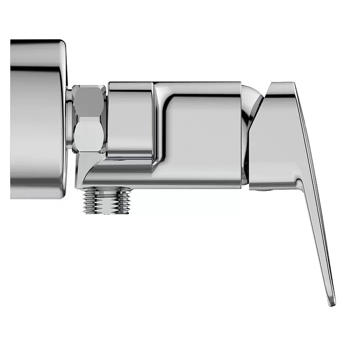 Ideal Standard Ceraplan Brausearmatur - Chrom, Glänzend - Verchromtes Eckventil mit Hebelgriff für die Wasserversorgung.