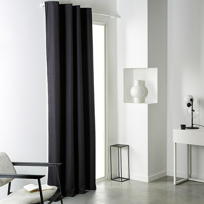 Schlaufenschal Blackout Prestige (B x H: 140 x 240 cm, 100 % Polyester, Anthrazit) | BAUHAUS