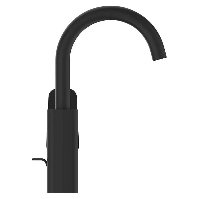 Ideal Standard Ceraplan Waschtischarmatur H200 - Schwarz, Matt - Moderner, mattschwarzer, gebogener Küchen- oder Badarmatur.