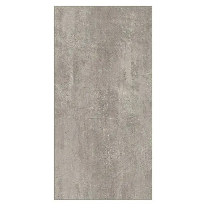 LOGOCLIC Aquaprotect Laminatmuster Grace - 300 x 330 x 8 mm, Fliesenoptik - Nahaufnahme einer Bodenfliese in Zementoptik mit einem strukturierten, grauen Finish und einem robusten, modernen Design.
