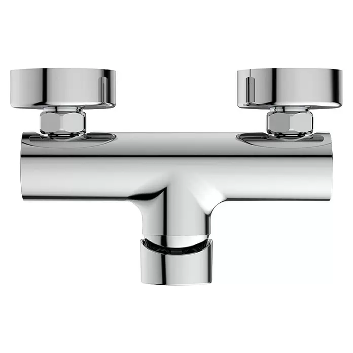 Ideal Standard Ceraline Brausearmatur - Chrom, Glänzend - Poliertes Chrom-T-Stück mit zwei integrierten Regelventilen.