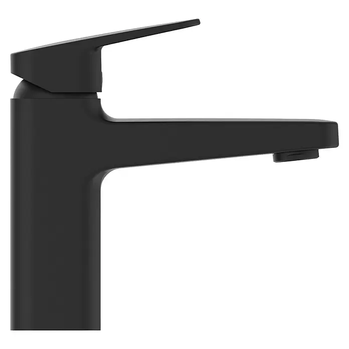 Ideal Standard Ceraplan Waschtischarmatur H90 - Schwarz, Matt, Ohne Ablaufgarnitur - Mattschwarze Einhebelmischbatterie für moderne Bäder oder Küchen.