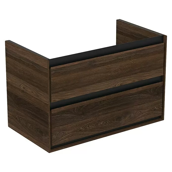 Ideal Standard Connect Air Waschtischunterschrank80 x 44 x 51,7 cm, Nussbaum/Schwarz, Matt