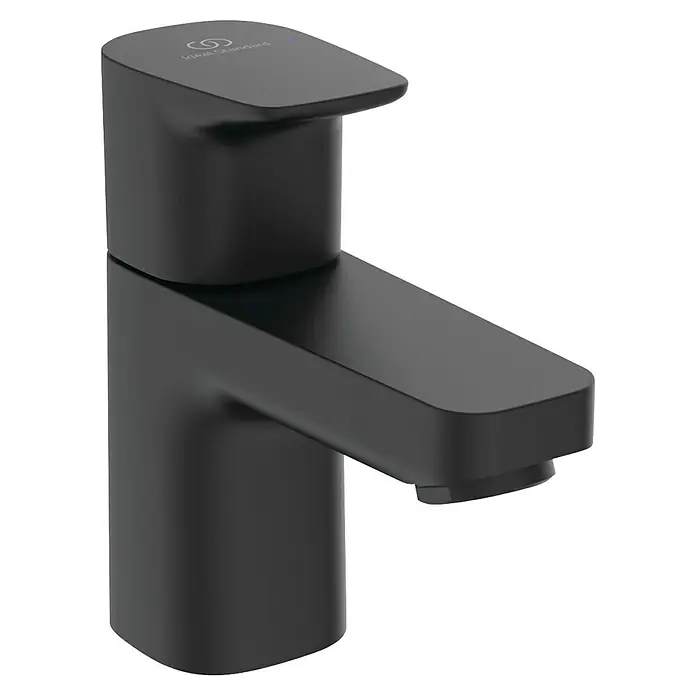 Ideal Standard Ceraplan Kaltwasser-Standventil - Schwarz, Matt - Schwarzer Waschtischmischer von Ideal Standard. Das moderne Design ist ein Blickfang im Badezimmer. Hochwertige Verarbeitung und Langlebigkeit.