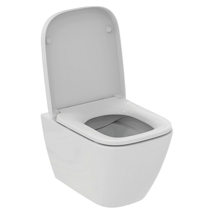 Ideal Standard i.life B Wand-WC-Set (Spülrandlos, Ohne Spezialglasur, Spülform: Tief, WC Abgang: Waagerecht, Weiß, Länge: 48,5 cm) | BAUHAUS