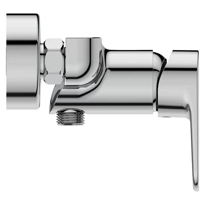 Ideal Standard Cerafine O Brausearmatur - Chrom, Glänzend - Glänzendes Chrom-Eckabsperrventil mit Hebelgriff und Gewindeanschlüssen.