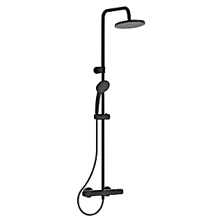 Ideal Standard Ceratherm Duschsystem T25 (Mit Thermostatarmatur, Höhe: 103 cm, Anzahl Strahlarten: 1 Stk., Schwarz)