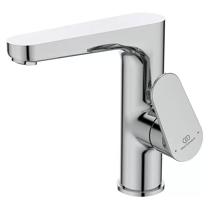 Ideal Standard Cerafine O Waschtischarmatur H155 - Chrom, Glänzend, Ohne Ablaufgarnitur - Verchromte Einhebel-Waschtischarmatur. Glänzende Metallarmatur für Bad oder Küche.