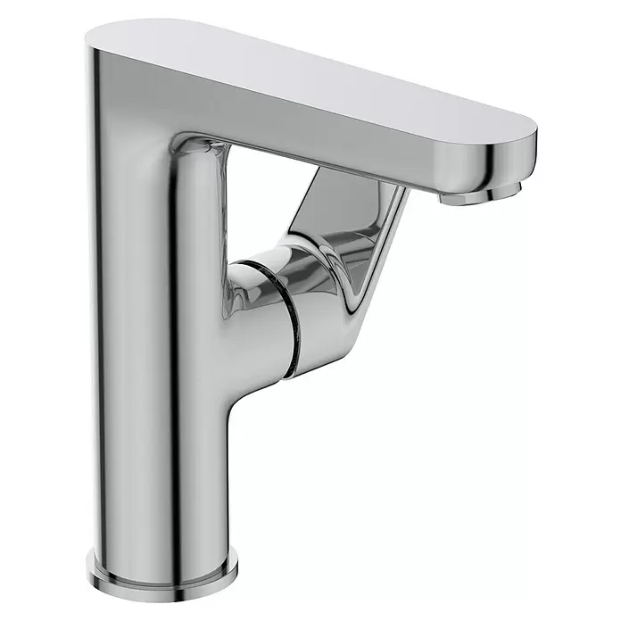 Ideal Standard Cerafine O Waschtischarmatur H155 - Chrom, Glänzend, Ohne Ablaufgarnitur - Moderner Einhebelmischer aus Chrom mit schlankem, rechteckigem Design.