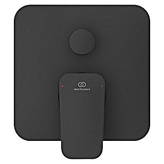 Ideal Standard Ceraplan Grifería empotrada para bañera (Negro, Mate, Cuadrado)