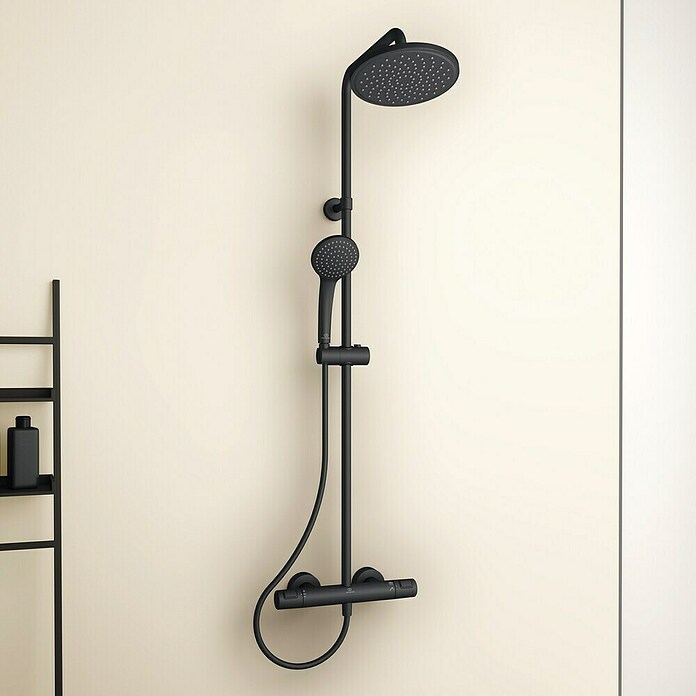 Ideal Standard Ceratherm Duschsystem T25 (Mit Thermostatarmatur, Höhe: 111 cm, Anzahl Strahlarten: 1 Stk.) | BAUHAUS