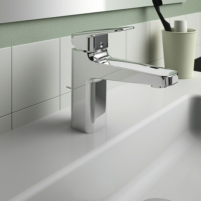 Ideal Standard Ceraplan Waschtischarmatur H90 (Chrom, Glänzend, Mit Ablaufgarnitur) | BAUHAUS