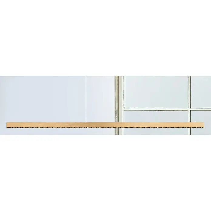 Globo LED-Pendelleuchte Dentsy - 53 W, Neutralweiß, Kupfer, L x B x H: 150 x 9 x 120 cm - Eine moderne, goldfarbene LED-Hängeleuchte mit feiner Textur und minimalistischem Design, ideal für stilvolle Innenräume.