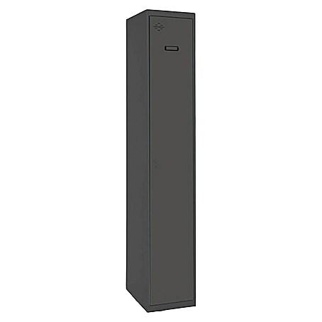 Simonrack Simonlocker Taquilla Single Inicial Desmontada (L x An x Al: 50 x 30 x 180 cm, Número de puertas: 1 ud., Antracita/Antracita)