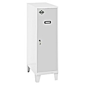Simonrack Simonlocker Taquilla Single Mini con patas Desmontada (L x An x Al: 50 x 40 x 101,5 cm, Número de puertas: 1 ud., Blanco/Gris) | BAUHAUS