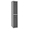 Simonrack Simonlocker Taquilla Tandem Inicial Desmontada (L x An x Al: 50 x 30 x 180 cm, Número de puertas: 2 ud., Gris/Antracita) | BAUHAUS