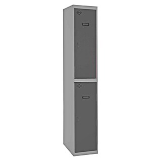 Simonrack Simonlocker Taquilla Tandem Inicial (L x An x Al: 50 x 30 x 180 cm, Número de puertas: 2 ud., Gris/Antracita)