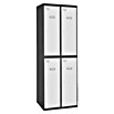 Simonrack Simonlocker Taquilla Tandem Inicial Desmontada (L x An x Al: 50 x 60 x 180 cm, Número de puertas: 4 ud., Antracita/Blanco) | BAUHAUS