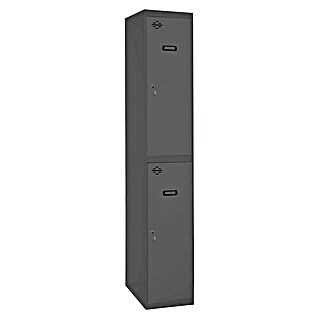 Simonrack Simonlocker Taquilla Tandem Inicial (L x An x Al: 50 x 30 x 180 cm, Número de puertas: 2 ud., Antracita/Antracita)