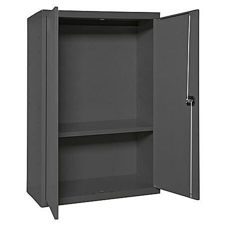 Simonrack Simonlocker Armario multiusos metálico Multi Professional (L x An x Al: 40 x 80 x 90 cm, Número de puertas: 2 ud., Antracita/Antracita)