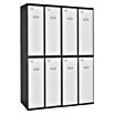 Simonrack Simonlocker Taquilla Tandem Inicial Desmontada (L x An x Al: 50 x 120 x 180 cm, Número de puertas: 8 ud., Antracita/Blanco) | BAUHAUS