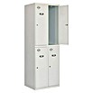 Simonrack Simonlocker Taquilla Tandem Inicial Desmontada (L x An x Al: 50 x 60 x 180 cm, Número de puertas: 4 ud., Gris/Gris) | BAUHAUS