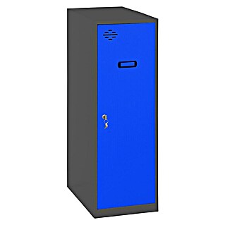 Simonrack Simonlocker Taquilla Single Mini Desmontada (L x An x Al: 50 x 30 x 91,5 cm, Número de puertas: 1 ud., Antracita/Azul)